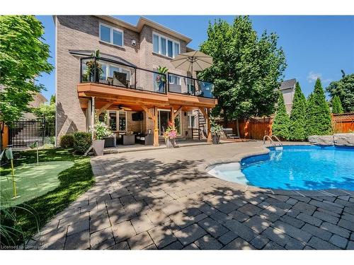 4206 Sarazen Drive, Burlington, ON - Outdoor With In Ground Pool