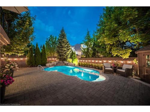 4206 Sarazen Drive, Burlington, ON - Outdoor With In Ground Pool With Backyard