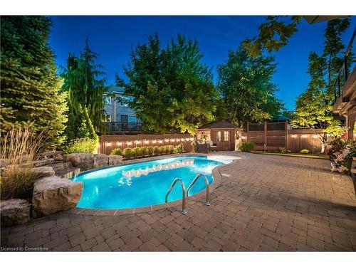 4206 Sarazen Drive, Burlington, ON - Outdoor With In Ground Pool With Backyard