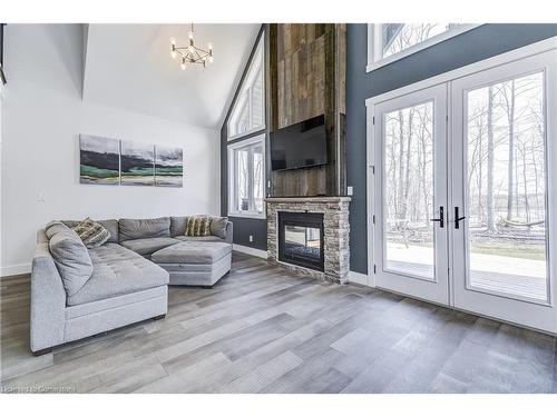 74362 Driftwood Drive, Bayfield, ON - Indoor Photo Showing Living Room With Fireplace