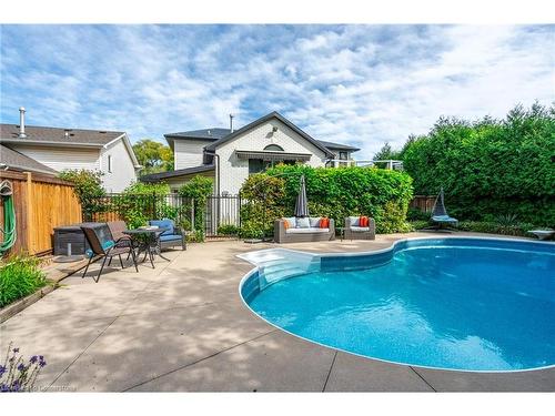 772 Francis Road, Burlington, ON - Outdoor With In Ground Pool With Deck Patio Veranda With Backyard