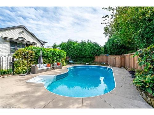 772 Francis Road, Burlington, ON - Outdoor With In Ground Pool With Backyard