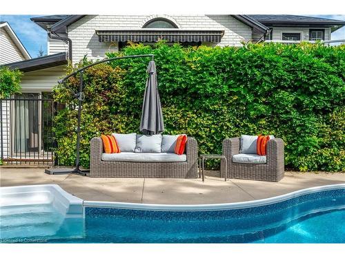 772 Francis Road, Burlington, ON - Outdoor With In Ground Pool With Deck Patio Veranda