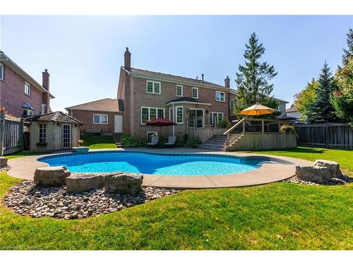 2049 Country Club Drive, Burlington, ON - Outdoor With In Ground Pool With Backyard With Exterior