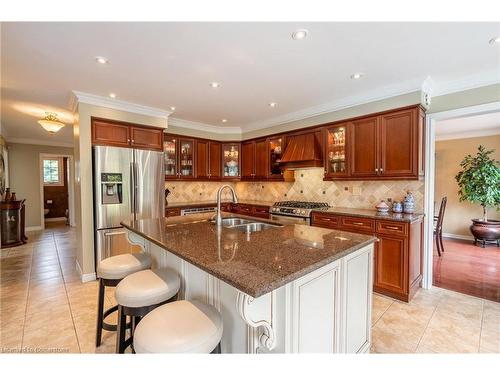 2049 Country Club Drive, Burlington, ON - Indoor Photo Showing Kitchen With Stainless Steel Kitchen With Double Sink