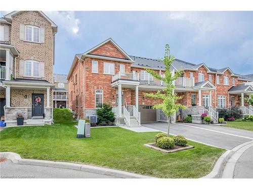 46 Hugill Way, Waterdown, ON - Outdoor With Balcony With Facade