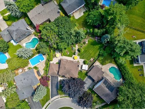 2262 Bonnylyn Court, Oakville, ON - Outdoor With In Ground Pool With View