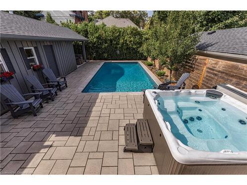 124 Flatt Avenue, Hamilton, ON - Outdoor With In Ground Pool With Deck Patio Veranda