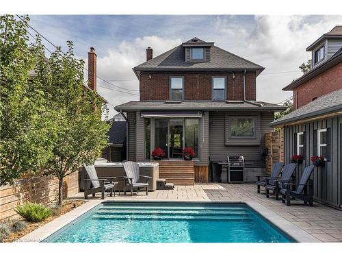 124 Flatt Avenue, Hamilton, ON - Outdoor With In Ground Pool With Deck Patio Veranda