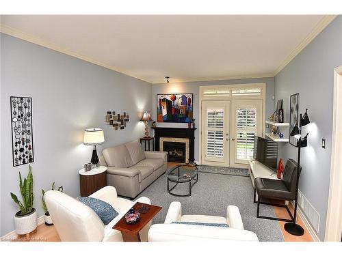 8 Carmichael Trail, Ancaster, ON - Indoor Photo Showing Living Room With Fireplace