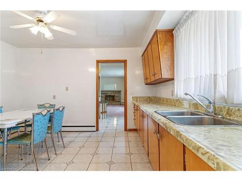 24 Heather Road, Hamilton, ON - Indoor Photo Showing Kitchen With Double Sink