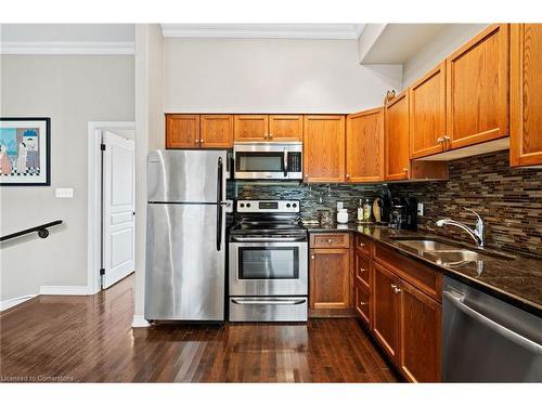 202-6045 Dunn Street, Niagara Falls, ON - Indoor Photo Showing Kitchen With Double Sink