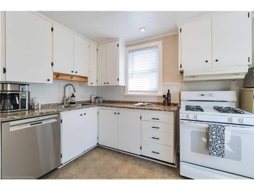 28 Walter Avenue S, Hamilton, ON - Indoor Photo Showing Kitchen With Double Sink