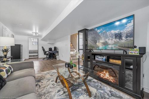 365 Eleanor Place, Ancaster, ON - Indoor Photo Showing Living Room With Fireplace