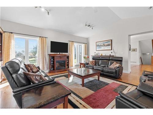 208 6Th Concession Rd E, Flamborough, ON - Indoor Photo Showing Living Room With Fireplace