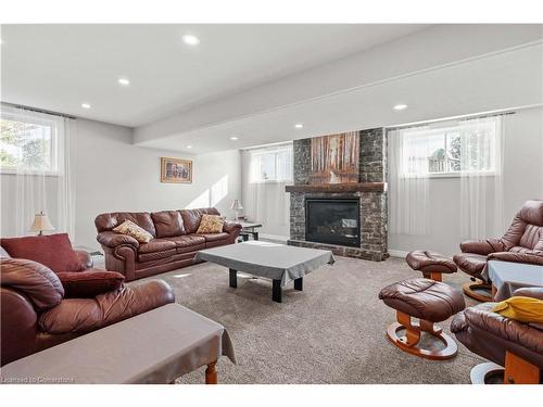 208 6Th Concession Rd E, Flamborough, ON - Indoor Photo Showing Living Room With Fireplace