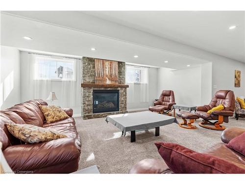 208 6Th Concession Rd E, Flamborough, ON - Indoor Photo Showing Living Room With Fireplace