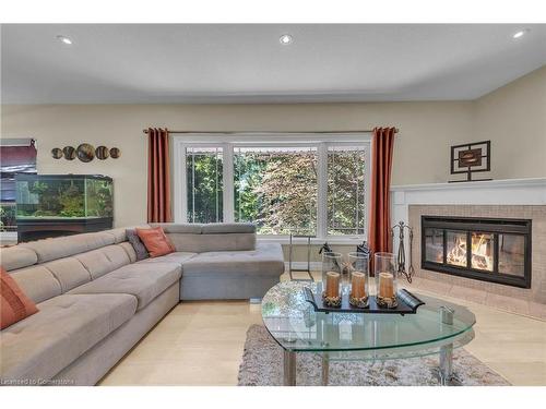 12 Sims Lock Road, Caledonia, ON - Indoor Photo Showing Living Room With Fireplace