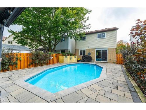 2323 Glastonbury Road, Burlington, ON - Outdoor With In Ground Pool With Deck Patio Veranda With Backyard With Exterior