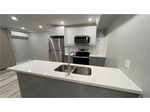 101-700 Lawrence Road, Hamilton, ON - Indoor Photo Showing Kitchen With Stainless Steel Kitchen With Double Sink With Upgraded Kitchen