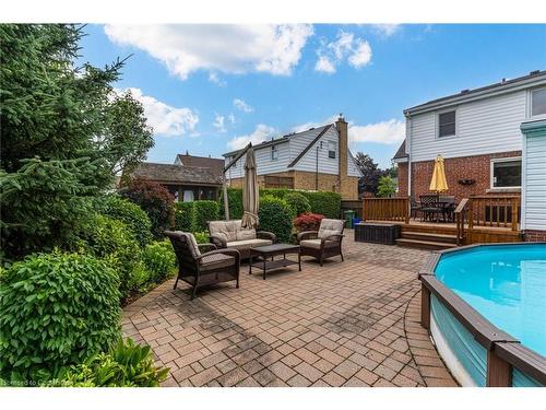 21 Gailmont Drive, Hamilton, ON - Outdoor With Above Ground Pool With Exterior