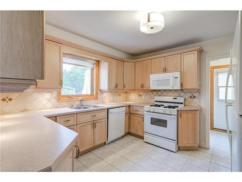 21 Gailmont Drive, Hamilton, ON - Indoor Photo Showing Kitchen With Double Sink