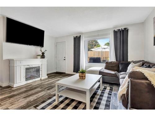 9-9 Beryl Street, Hamilton, ON - Indoor Photo Showing Living Room With Fireplace