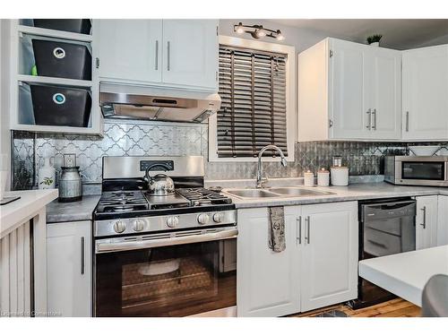 187 Grenfell Street, Hamilton, ON - Indoor Photo Showing Kitchen With Double Sink