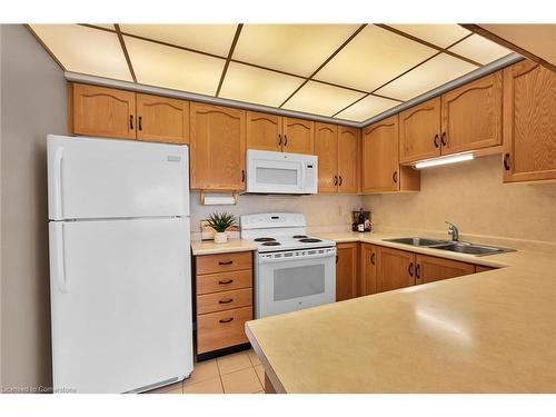 302-495 #8 Highway, Stoney Creek, ON - Indoor Photo Showing Kitchen With Double Sink