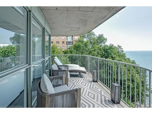 604-2190 Lakeshore Road, Burlington, ON - Outdoor With Body Of Water With Balcony With Exterior