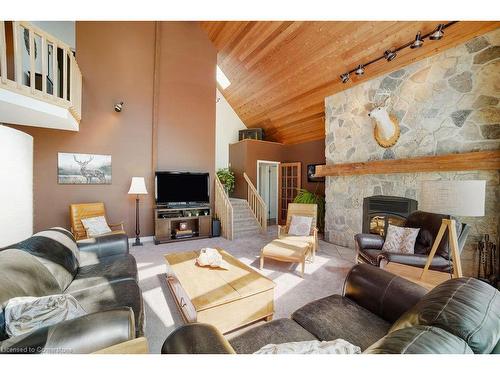 53 Harrison Road, Caledonia, ON - Indoor Photo Showing Living Room With Fireplace