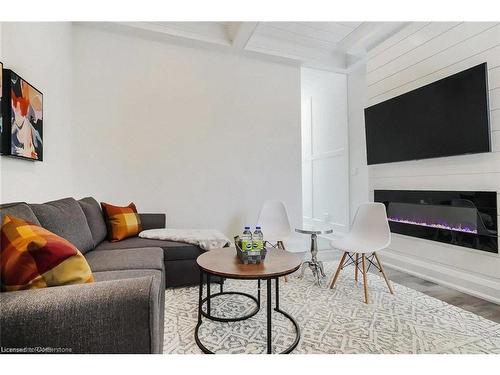 5 Florence Street, Hamilton, ON - Indoor Photo Showing Living Room With Fireplace