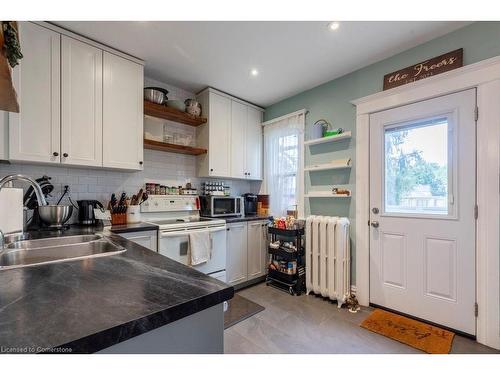 81 Dunsmure Road, Hamilton, ON - Indoor Photo Showing Kitchen With Double Sink