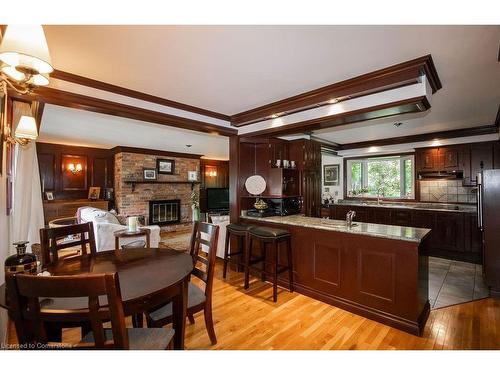 341 Clarendon Drive, Ancaster, ON - Indoor With Fireplace