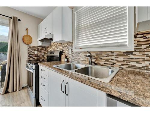 189 Olivetree Road, Brantford, ON - Indoor Photo Showing Kitchen With Double Sink With Upgraded Kitchen