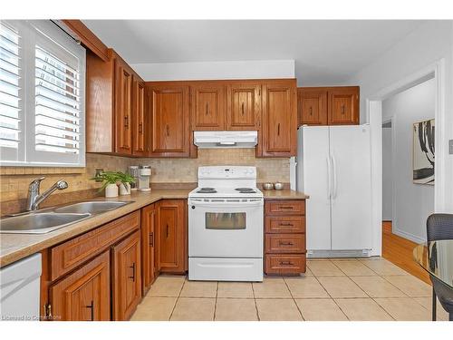 196 Erin Avenue, Hamilton, ON - Indoor Photo Showing Kitchen With Double Sink