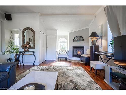 152 Confederation Street, Glen Williams, ON - Indoor Photo Showing Living Room With Fireplace