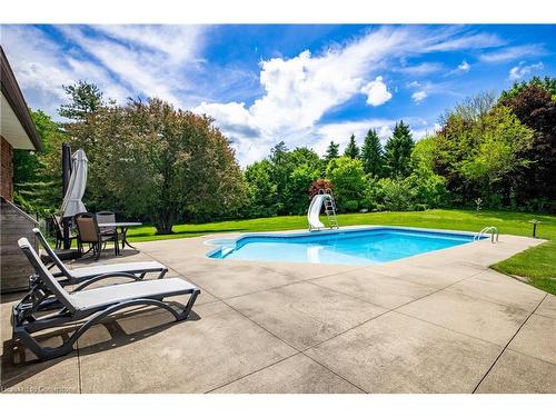 5 Ellen Street, Freelton, ON - Outdoor With In Ground Pool With Backyard