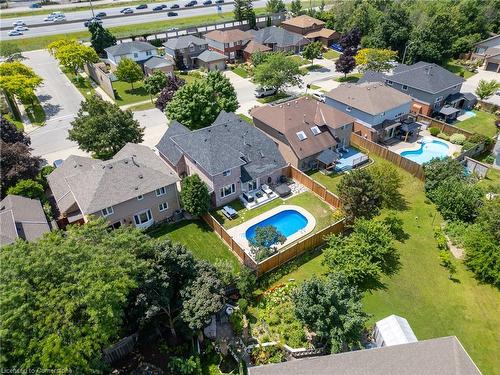 68 Riviera Ridge, Stoney Creek, ON - Outdoor With Above Ground Pool With View