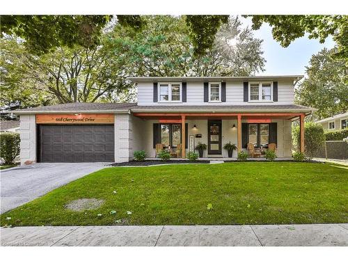 668 Cherrywood Drive, Burlington, ON - Outdoor With Deck Patio Veranda With Facade