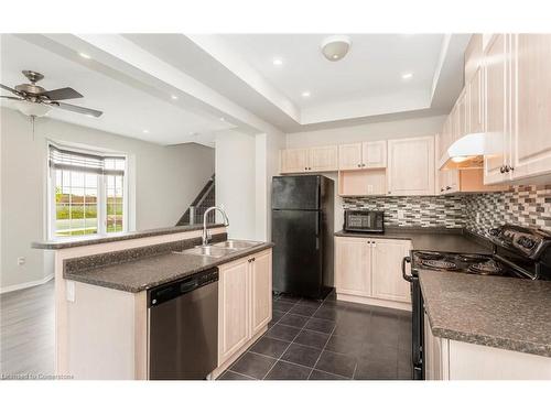 83 Bankfield Crescent, Stoney Creek, ON - Indoor Photo Showing Kitchen With Double Sink