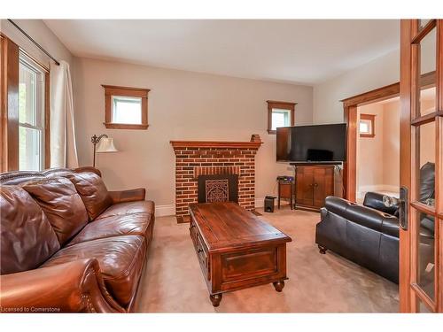 2114 Caroline Street, Burlington, ON - Indoor Photo Showing Living Room With Fireplace