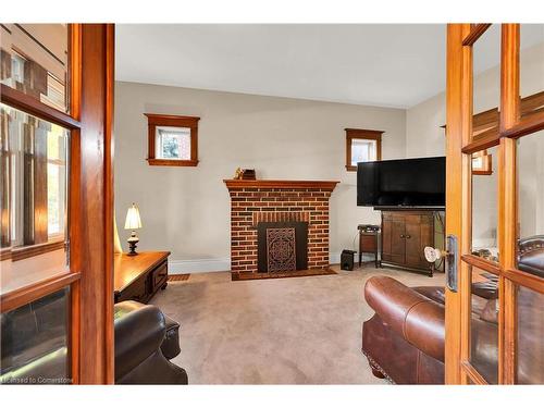 2114 Caroline Street, Burlington, ON - Indoor Photo Showing Living Room With Fireplace