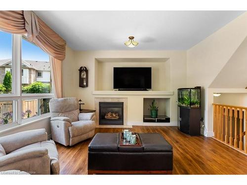 2247 Pathfinder Drive, Burlington, ON - Indoor Photo Showing Living Room With Fireplace