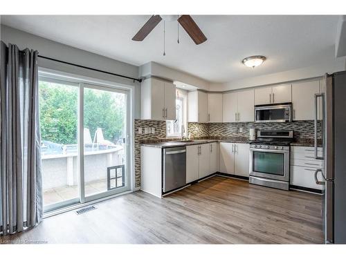 93 Bradley Avenue, Binbrook, ON - Indoor Photo Showing Kitchen With Upgraded Kitchen