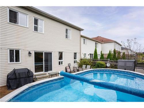 93 Bradley Avenue, Binbrook, ON - Outdoor With Above Ground Pool With Backyard With Exterior