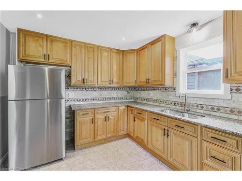 149 Weir Street N, Hamilton, ON - Indoor Photo Showing Kitchen With Double Sink