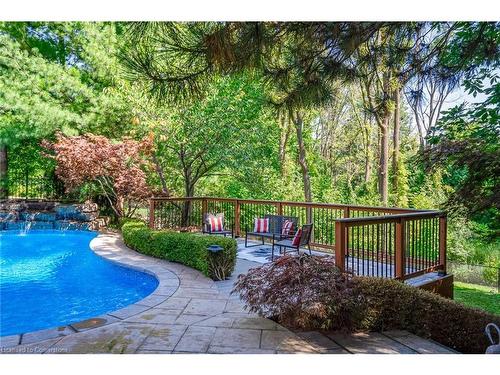 2313 Homer Drive, Burlington, ON - Outdoor With In Ground Pool With Deck Patio Veranda