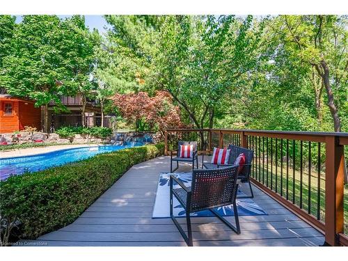 2313 Homer Drive, Burlington, ON - Outdoor With In Ground Pool With Deck Patio Veranda