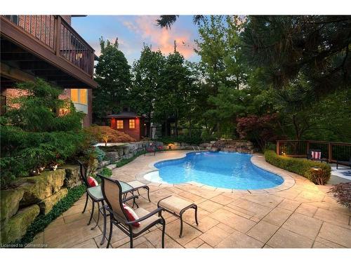 2313 Homer Drive, Burlington, ON - Outdoor With In Ground Pool With Deck Patio Veranda With Backyard